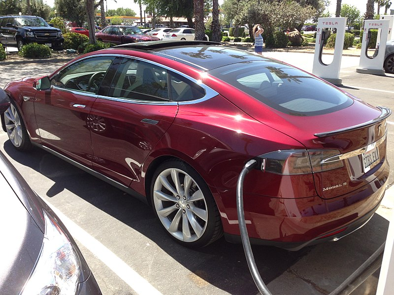 The Tesla Model S electric car is a zero-emission vehicle (ZEV) declared 2013