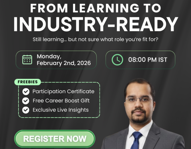 From Learning to Industry-Ready masterclass by Ashutosh Dehury on 2 February 2026