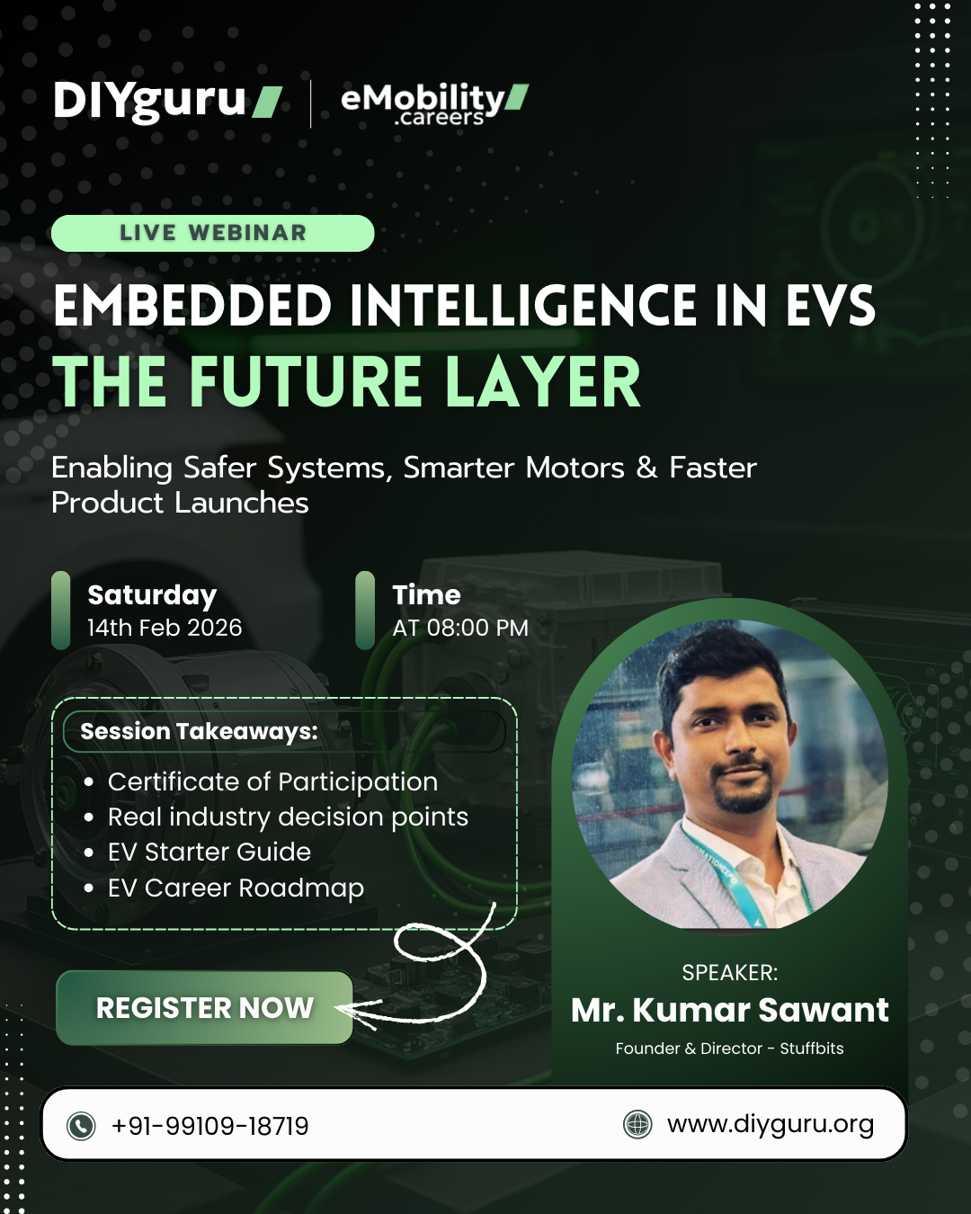 EV webinar recap on embedded intelligence in electric vehicles by DIYguru