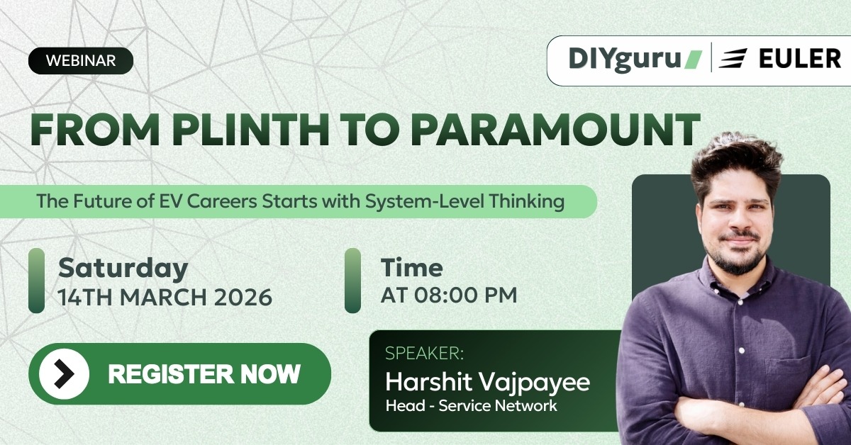 EV Career Webinar From Plinth to Paramount by Harshit Vajpayee