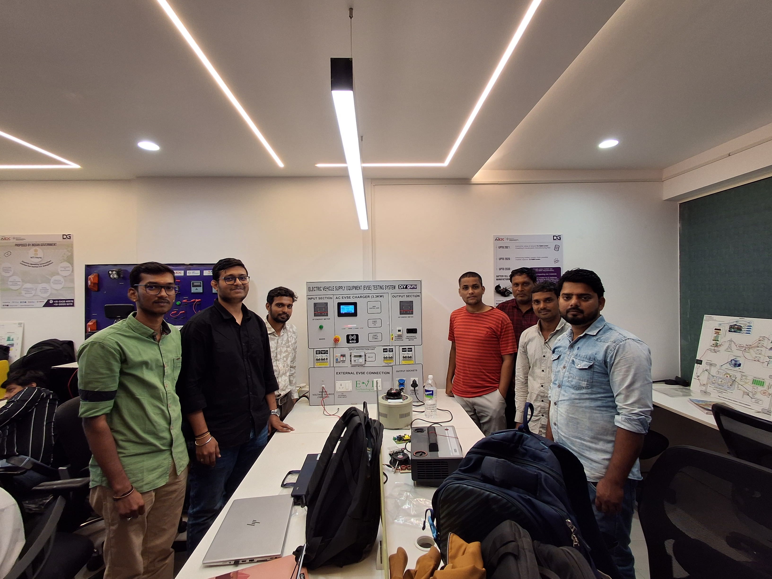 DIYguru training batch with EVSE lab
