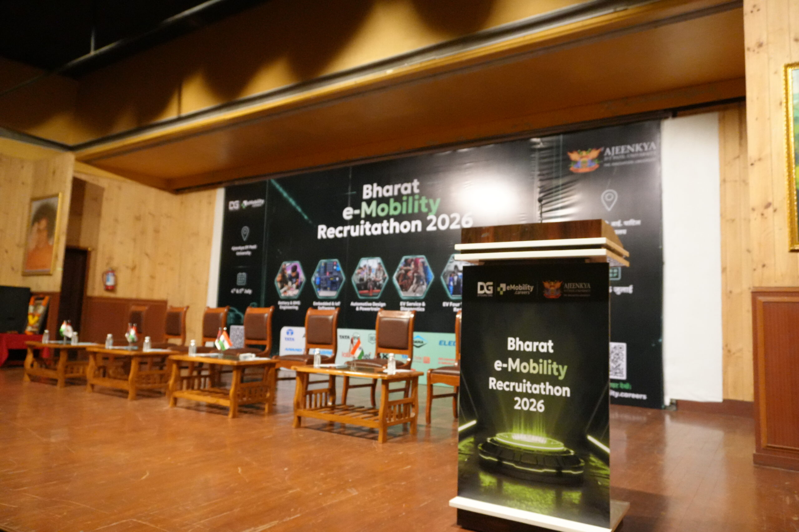 The Recruitathon auditorium at ADYPU, Lohegaon