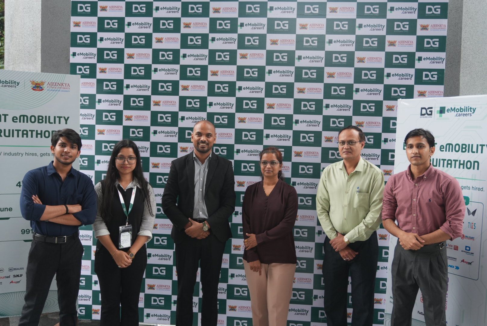 BGauss photo backdrop at the Recruitathon
