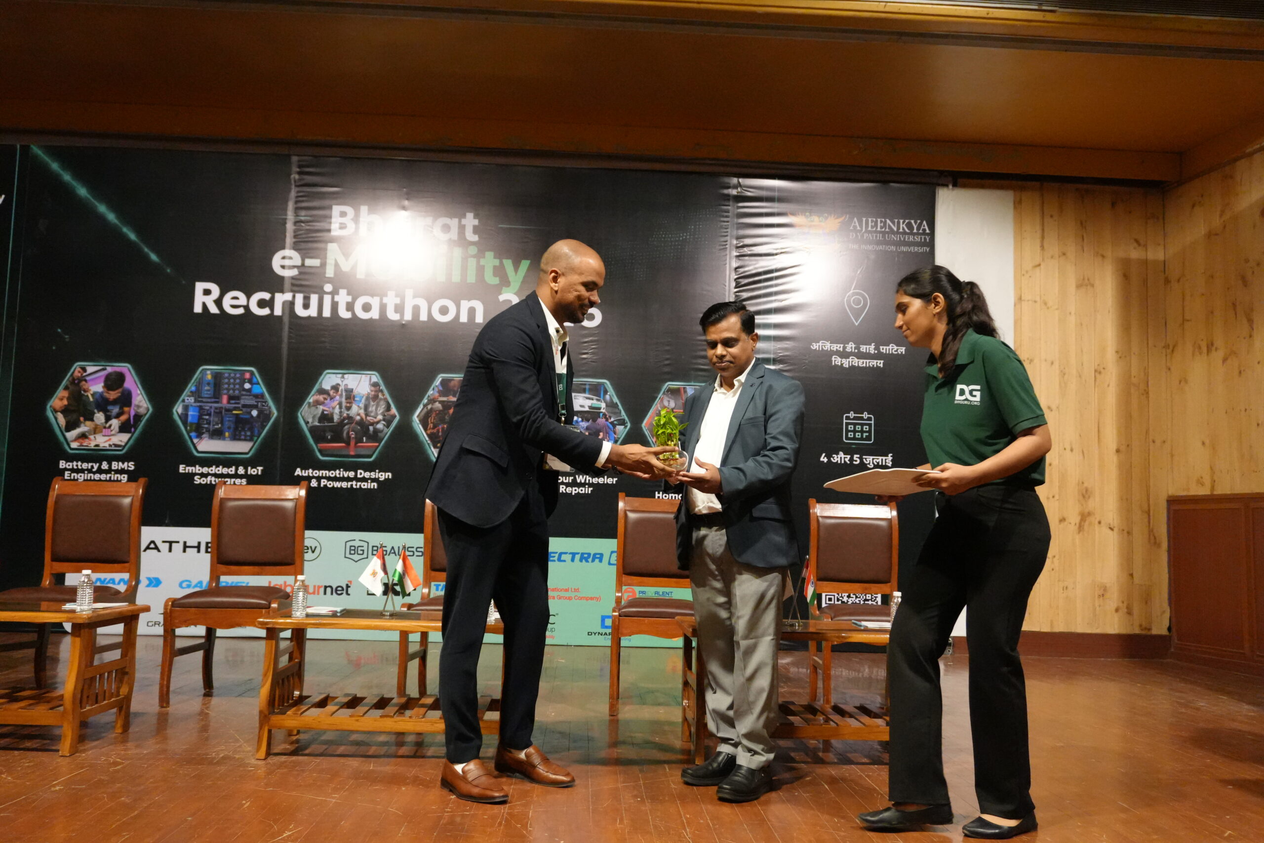 University leadership addressing the Recruitathon