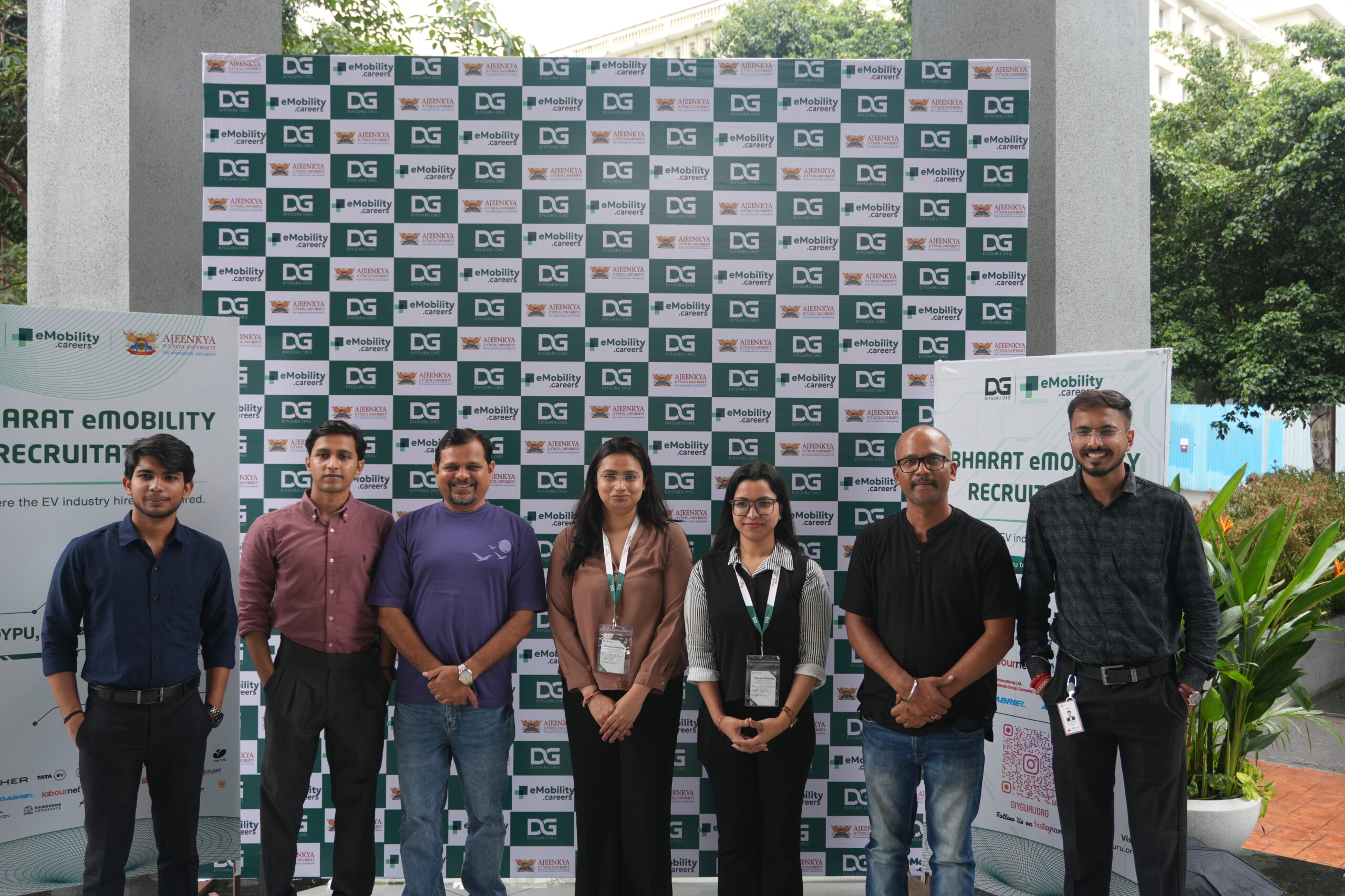 Photo backdrop moment at the Recruitathon