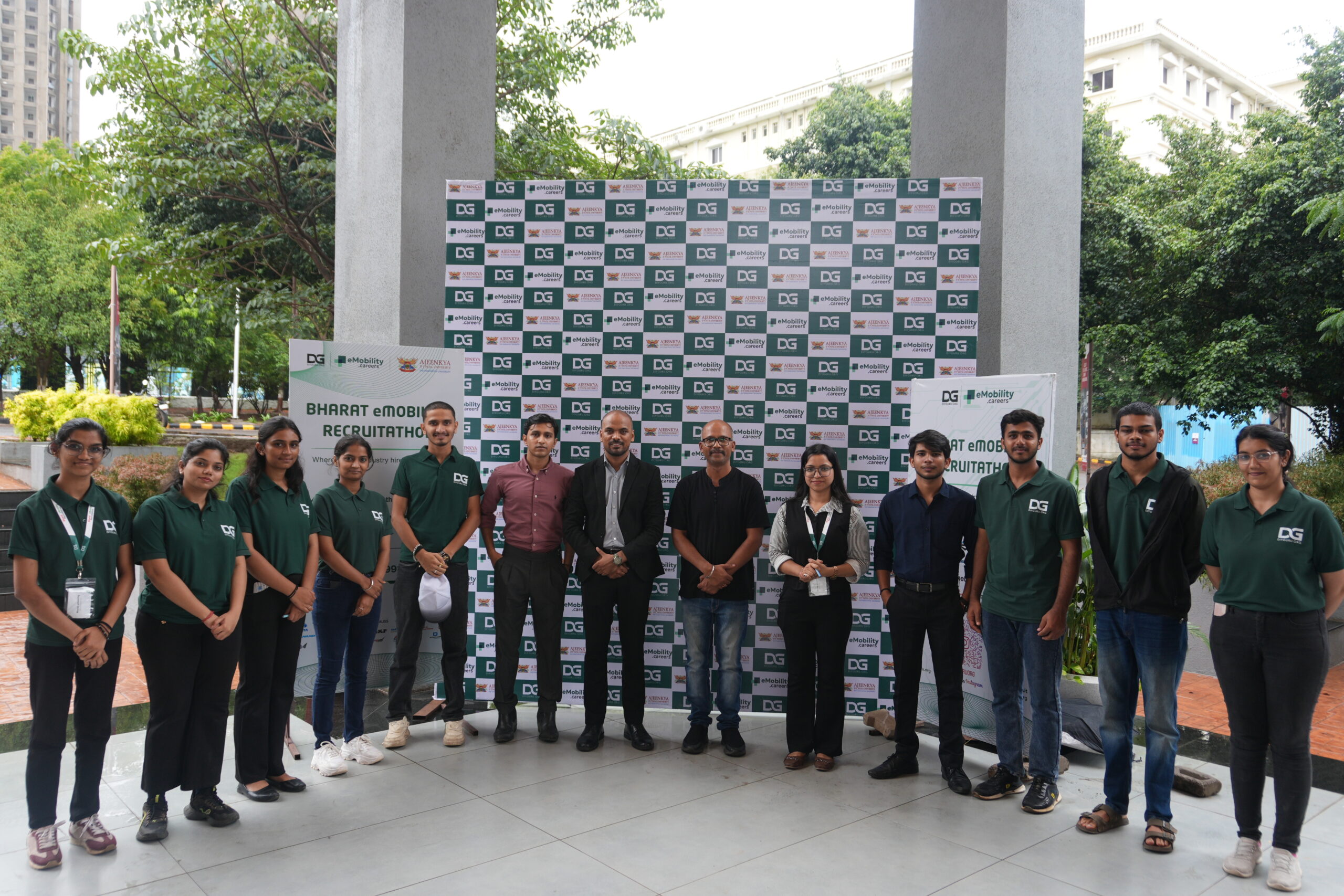 Photo backdrop moment at the Recruitathon
